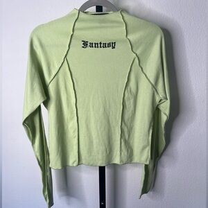 Forever 21 Light Green Long Sleeve Top